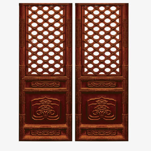 仿古门图案免抠