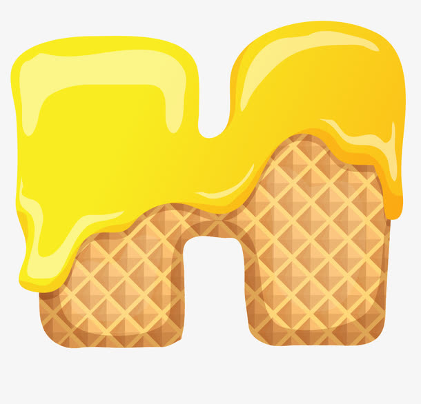饼干字母H免抠