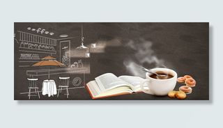 创意下午茶咖啡宣传促销海报高清