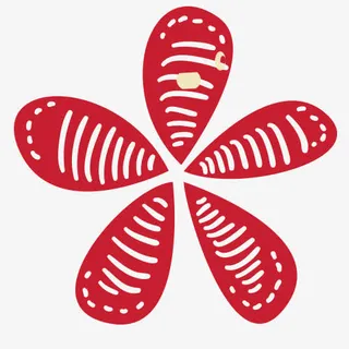 手绘 鲜花 动物 花瓣 蜡笔元免抠