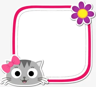 卡通提示框免抠