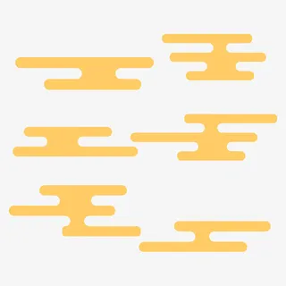 祥云,金色,国潮,金色祥云免抠