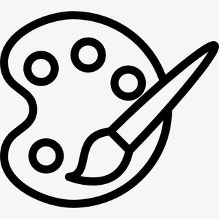 油漆调色板和画笔图标免抠