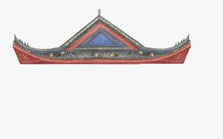 国潮房顶矢量图免抠