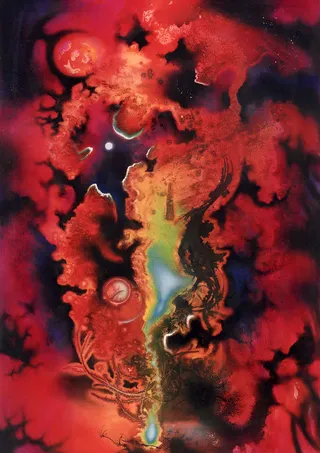 创意印象派油画背景