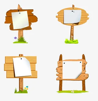 矢量指示牌免抠