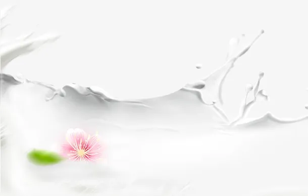 牛奶鲜花免抠