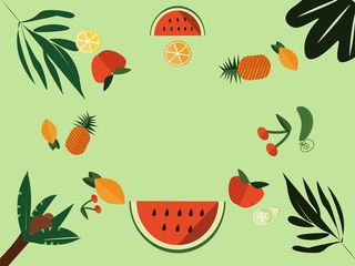 夏季水果海报背景高清