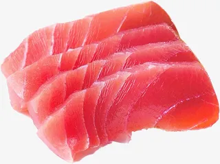 金枪鱼生鱼片特写免抠