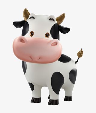 动物，牛，卡通元素，小牛免抠