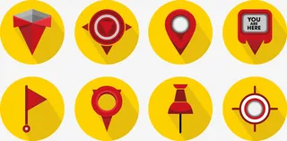 定位图标矢量免抠