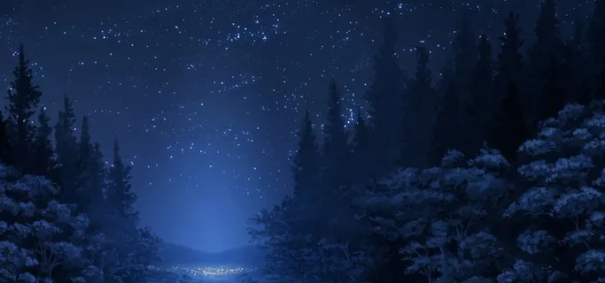 动漫梦幻山林背景图高清