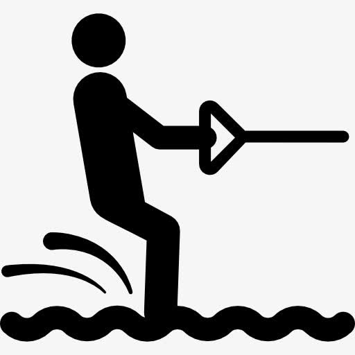 滑水图标免抠