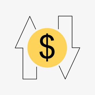 钱币符号和上下箭头免抠