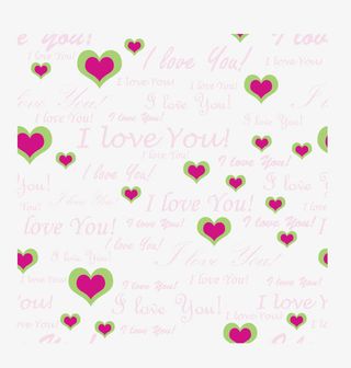 心形英文花纹背景素材