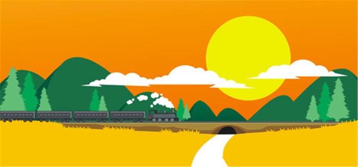 温馨山水背景高清