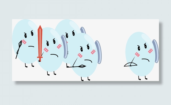 益生菌手持武器元素免抠