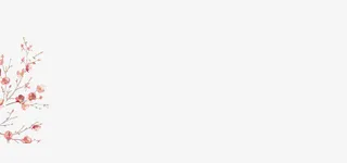 春天元素桃花枝免抠