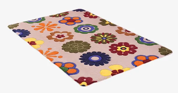 铅笔花地垫免抠