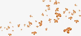 漂浮绿叶png素材免抠