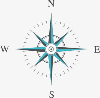 指南针矢量图免抠