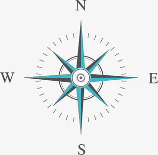 指南针矢量图免抠