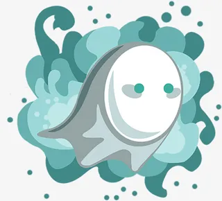 戴面具的小幽灵免抠