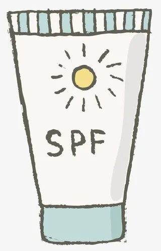 水墨防晒霜免抠