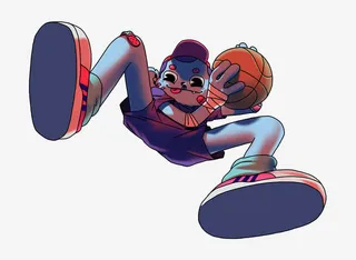 篮球蜘蛛人免抠