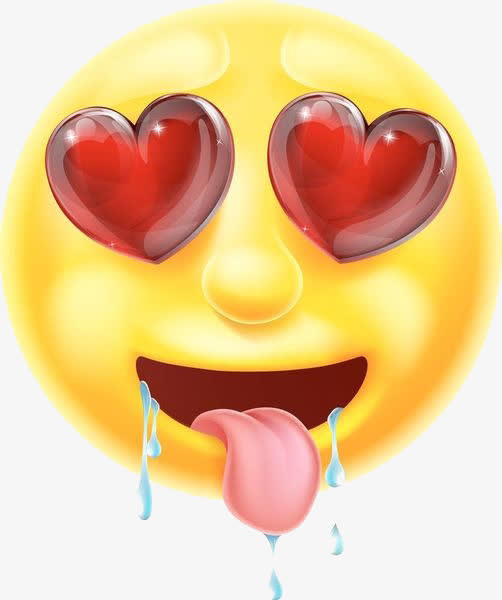 流口水的表情包免抠