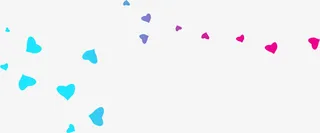 彩色卡通爱心医疗免抠