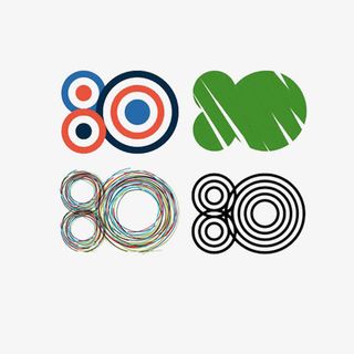 多种样式数字标识平面设计创意免抠