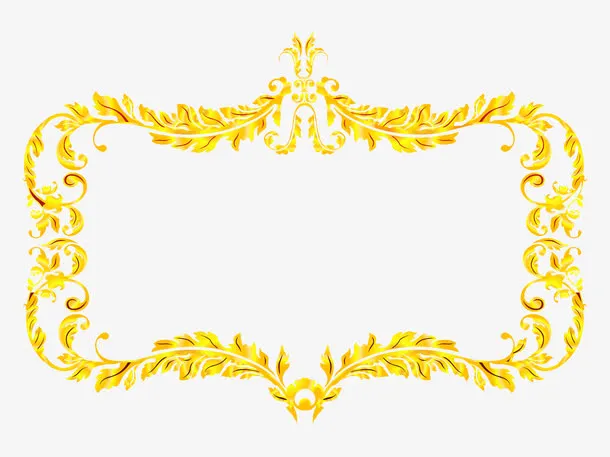 金色边框免抠