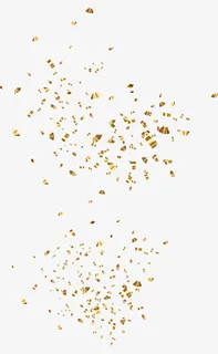 金粉金色氛围金洒免抠