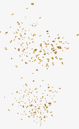 金粉金色氛围金洒免抠