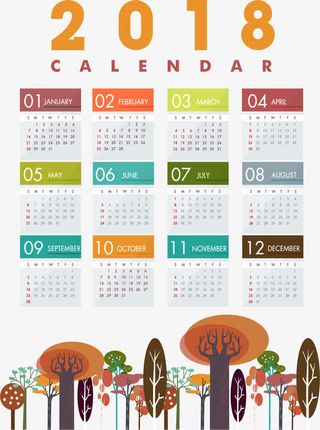 森林年日历免抠