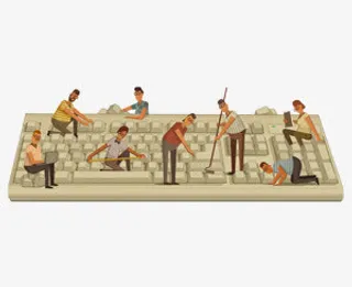 手绘讽刺人物漫画免抠