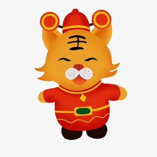 老虎春节过年免抠