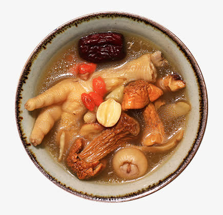 野生鸡脚汤免抠