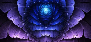 荧光蓝色花朵背景图高清