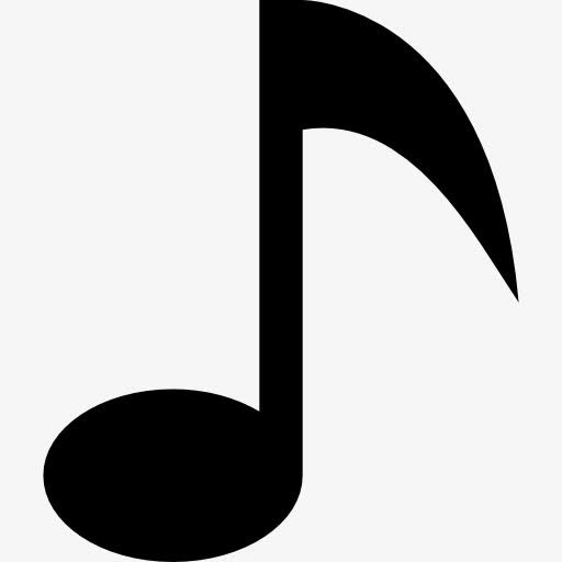 音符的黑色符号图标免抠