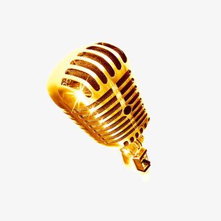 金色 的话筒免抠