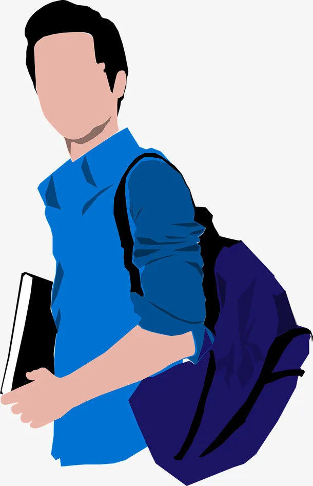 平面化年轻人免抠
