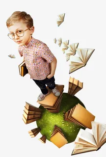 飞起的书本免抠