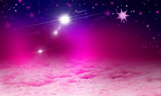 浪漫唯美紫色梦幻星空背景素材高清