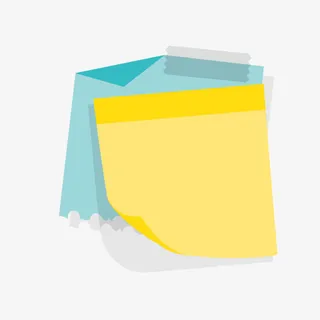 便签图案便签图片素材 便利贴纸免抠