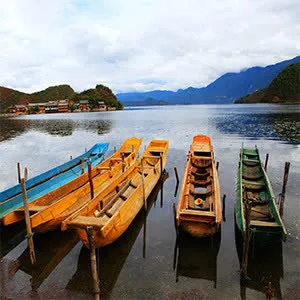云南水边风景免抠