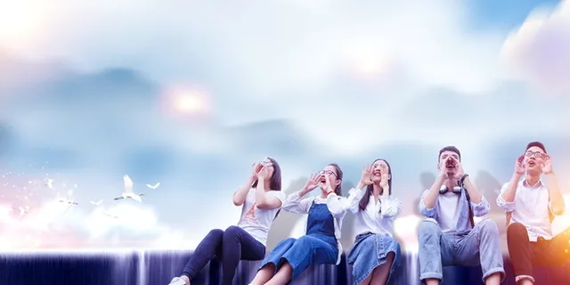 毕业季青春不散场PSD素材高清