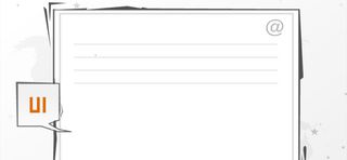 手绘电子邮件页面高清