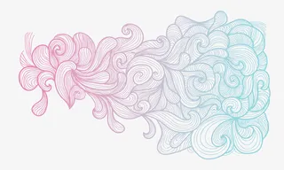 手绘渐变底纹矢量图免抠